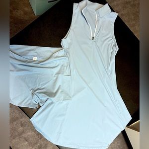 NEW. Halara brand golf dress, size medium with separate shorts.